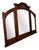 Antique French Style Mirror in Walnut For Sale