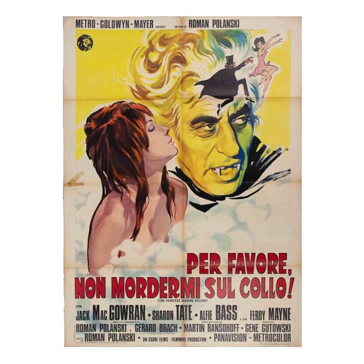 Per favore, non mordermi sul collo! / The Fearless Vampire Killers Poster, Italy, 1957 For Sale