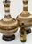 Cream Pair 1960s Nova of California Hand-Thrown Ceramic Lamps With Earth-Tone Stripes For Sale - Image 8 of 10