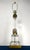 Paul Hanson 1950s Monumental 35" Paul Hanson Neoclassical Fluted Crystal & Brass Column Lamp For Sale - Image 4 of 12