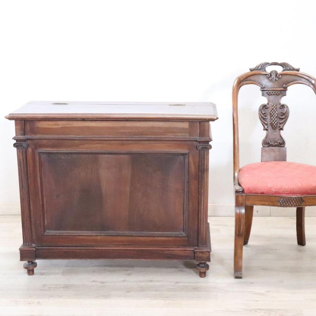 Antique Storage Buffet in Walnut, Firewood Holder, 19th Century For Sale - Image 4 of 10