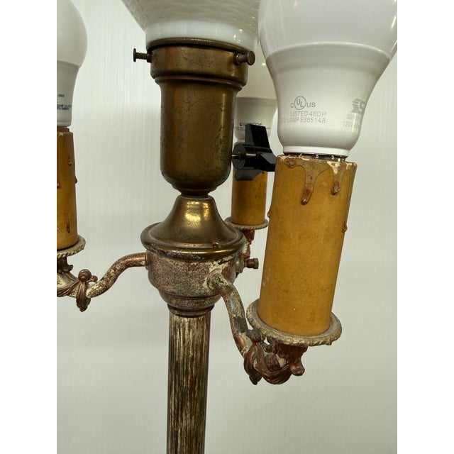 Antique French Provincial Style Torchiere Lamp For Sale In San Francisco - Image 6 of 12