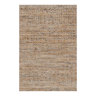 Rug & Kilim’s Contemporary Textural Kilim in Beige-brown Orange and White Tones - 13x18 For Sale