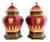 Decorative Tole Painted Chinoiserie Style Ginger Jars - a Pair For Sale