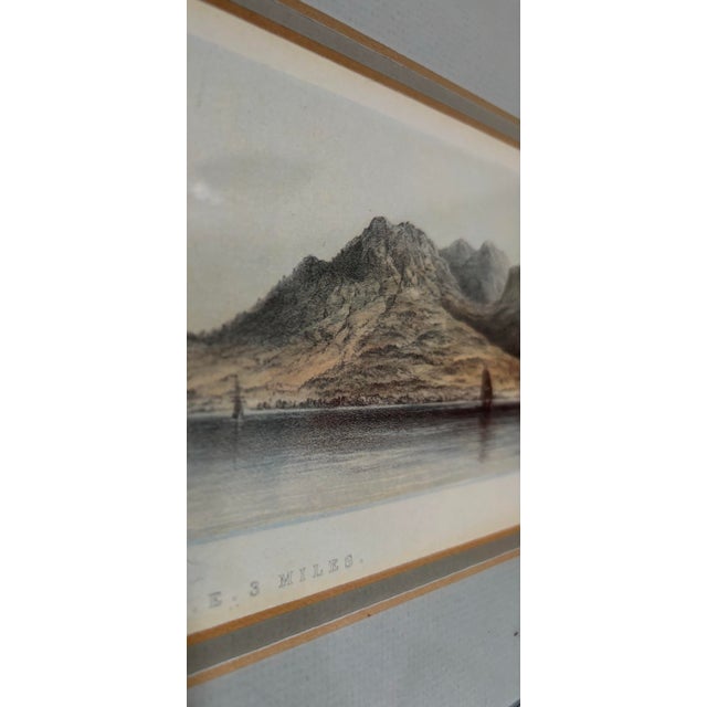 Paint Monserrat n.e. 3 Miles Town of Plymouth Hand-Colored Engraving 1855 From Captain W. S. Andrews’ Book “Andrews' Illustrations of the West Indies” For Sale - Image 7 of 12