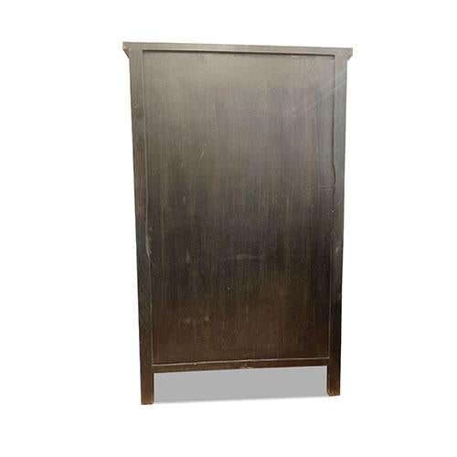 Asian Style Brown Tall Cabinet For Sale - Image 4 of 4
