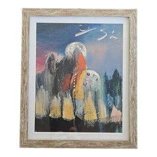 1990s Earl Biss "Blue Moon" Reproduction Print, Framed For Sale