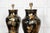 Large English Chinoiserie Papier-Mâché Table Lamps, 1950, Set of 2 For Sale - Image 10 of 16