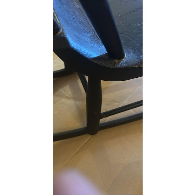Late 19th Century Antique 19th-Century Boston Rocker – Original Stenciling For Sale - Image 5 of 9