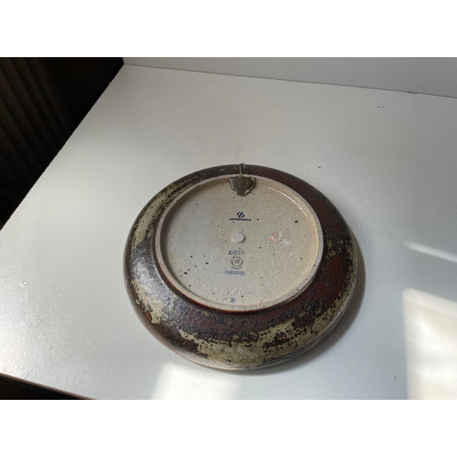 1960s Danish Glazed Stoneware Dish by Carl Halier for Royal Copenhagen, 1960s For Sale - Image 5 of 9