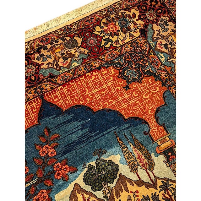 Textile Vintage Tabriz Carpet, 1920s For Sale - Image 7 of 14