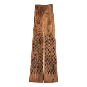 Primitive Wood and Stone Wheat Thresher