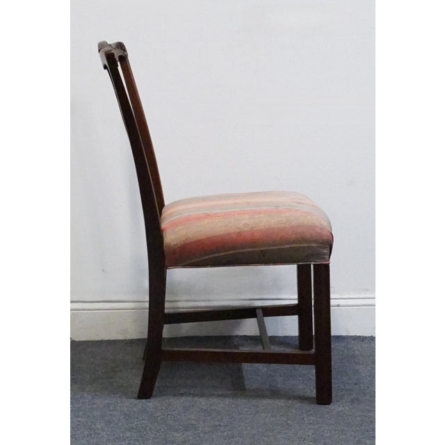 Wood Kindel Furniture Solid Mahogany Traditional Chippendale Style Dining Side Chair 76-070 - Oxford Finish For Sale - Image 7 of 11