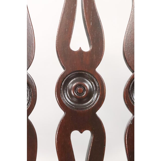 Wood Antique Marble & Shattuck Chair Co. Walnut Bankers Arm Chair For Sale - Image 7 of 15