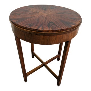 1960s Rosewood Top Side Table For Sale