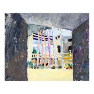 Abstract Cityscape Painting by Marilyn Lanfear For Sale