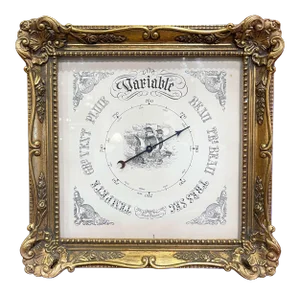 Mid-Century French Louis XV Carved Giltwood Wall Barometer