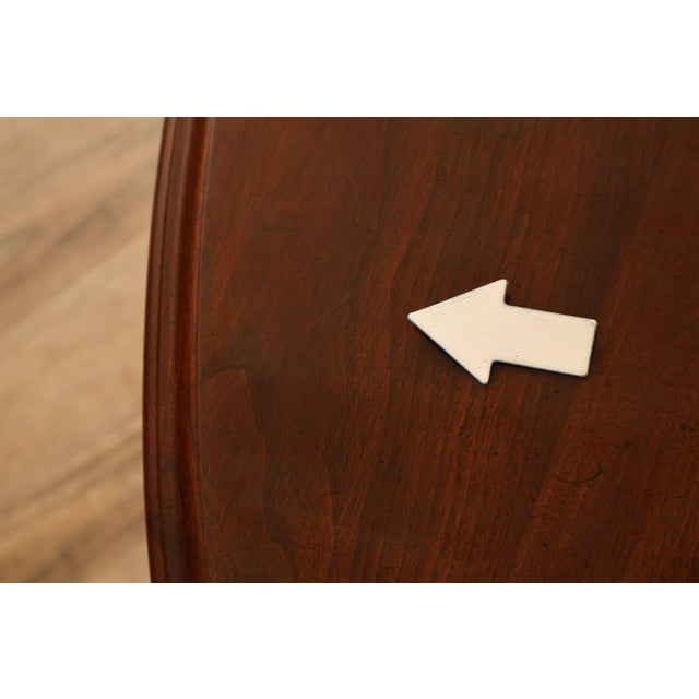 Ethan Allen Queen Anne Style Cherry Drop Leaf Coffee Table For Sale - Image 9 of 18