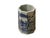 4" Small Octagonal Blue White Scenery Graphic Porcelain Art Vase For Sale - Image 9 of 16