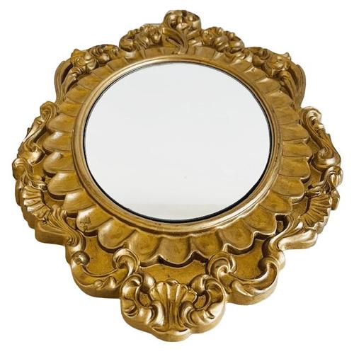 Mid-Century Baroque Style Gilt Plaster Mirror, 1950s For Sale - Image 6 of 8