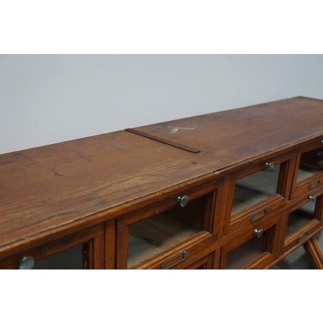 Large Dutch Oak Shop Cabinet, 1920s For Sale - Image 13 of 18