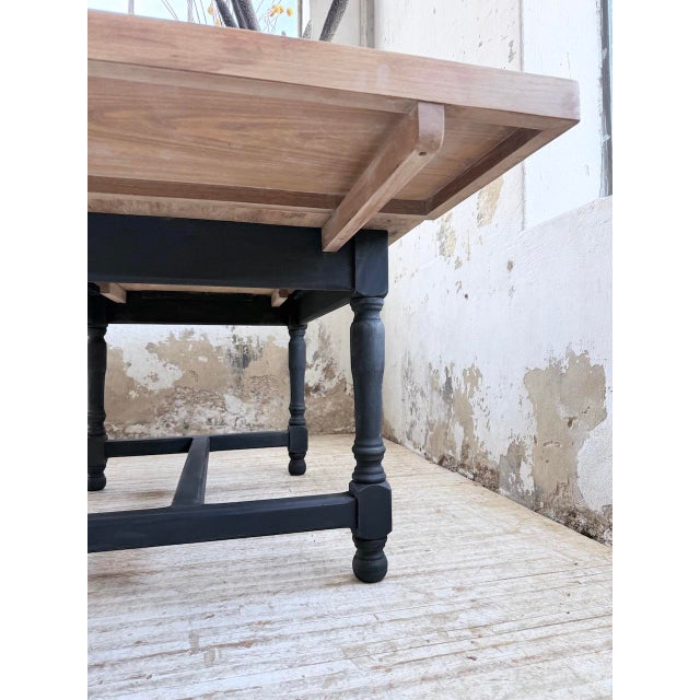 Farmhouse Table in Oak with Extensions, 1960s For Sale - Image 16 of 18