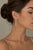 Metal Modern Geometric Topazes Drop Earrings, Silver, Gold, Pair For Sale - Image 7 of 10