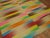 Contemporary Retro Turkish Deco Kilim, Rainbow - 6'9" x 8'9" For Sale - Image 3 of 6