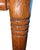 Farmhouse Early 20th Century Oak Spindle Back Side Chair With Embossed Heraldic Medallion Seat For Sale - Image 3 of 17