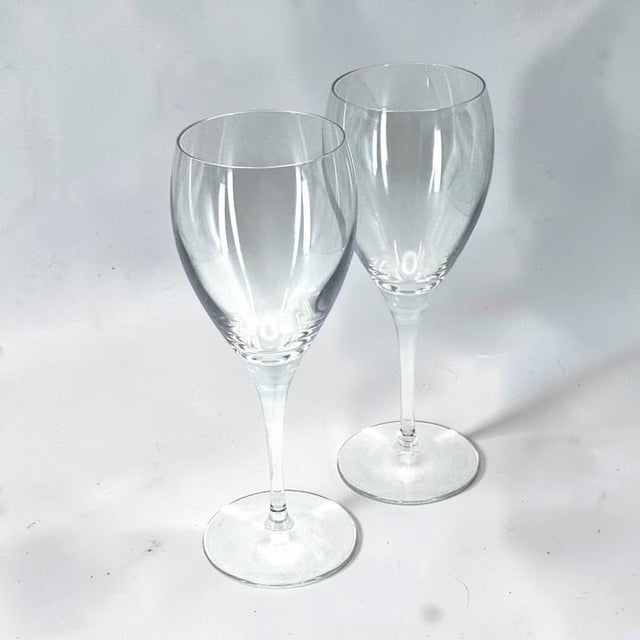 Late 20th Century Christofle "Albi Verre" Red Wine Glasses - Set of 2 For Sale - Image 11 of 17