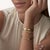 Gold Cartier, Love Medium Model Bangle Bracelet, 18k Yellow Gold, Size 18 For Sale - Image 8 of 9
