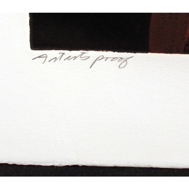 John Ross "Peak" Signed Numbered Vintage Collagraph Etching For Sale In Denver - Image 6 of 7