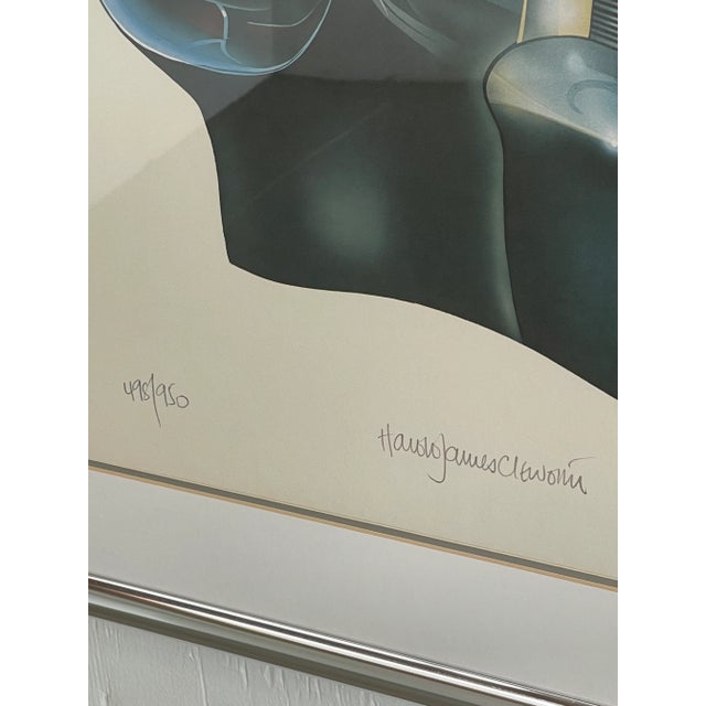 1959 Harold James Cleworth Signed and Numbered Lithograph of a Pink Cadillac For Sale In Los Angeles - Image 6 of 10