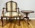 Late 19th Century Pair of Restored Louis XV–Style Walnut Fauteuil Armchairs in Ivory/Taupe/Black/White Stripe For Sale - Image 17 of 17