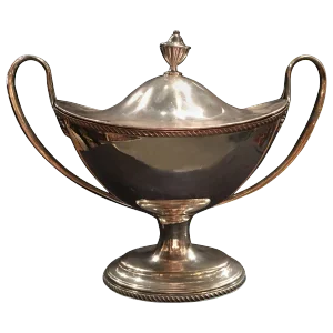 Sheffield Soup Tureen With Handles and Lid, Late 19th Century