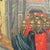 Traditional Early 20th Century Hand Painted & Gilt Icon of Jesus Entering Jerusalem the Bearer of Palms For Sale - Image 3 of 6