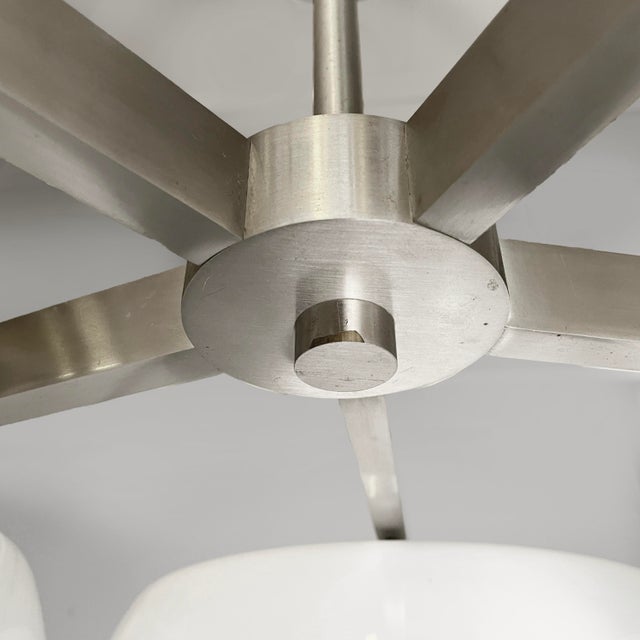 Mid-Century Modern Italian Pentaclinio Chandelier attributed to Magistretti Artemide, 1970s For Sale - Image 18 of 18