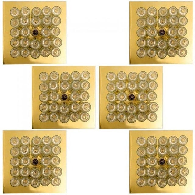 Metal Flush Mount attributed to Boris Tabacoff for Limburg, 1960s For Sale - Image 7 of 18