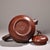 Vintage Chinese Yixing Zisha Clay Teapot - Organic Gourd Shape With Relief Vines & Fruit For Sale - Image 4 of 9