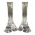 Miller Rogaska Triangle Candlestick Pair For Sale