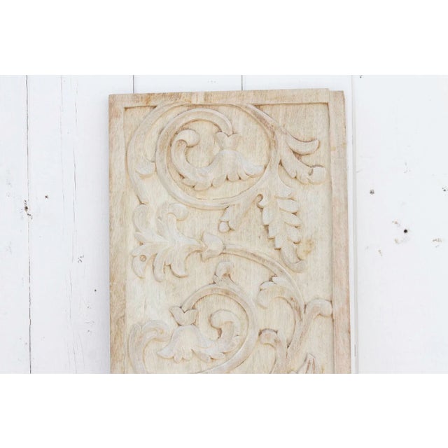 Wood French Colonial Carved Wood Panel For Sale - Image 7 of 10