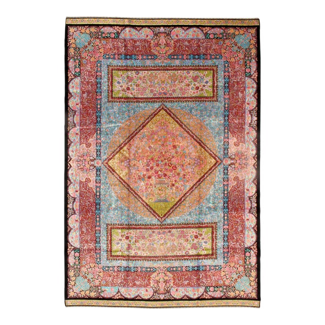 Pasargad DC Exquisite Design Paris Palace Fine Power Loom v. Silk Rug For Sale