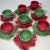 Vintage Majolica Cabbageware Demitasse Cups & Saucer Service for Eight- 16 Pieces For Sale - Image 10 of 11