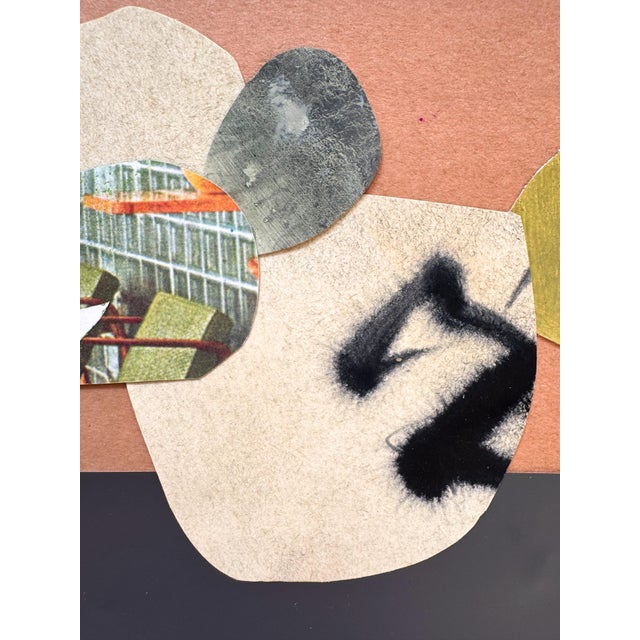 "New Directive 8" Original Mixed-Media Collage on Paper by Zac Woodiel For Sale - Image 4 of 8