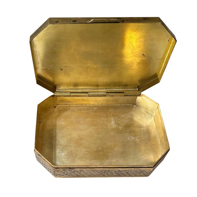 Gold Silver Vermeil Reticulated Indian Box For Sale - Image 8 of 9