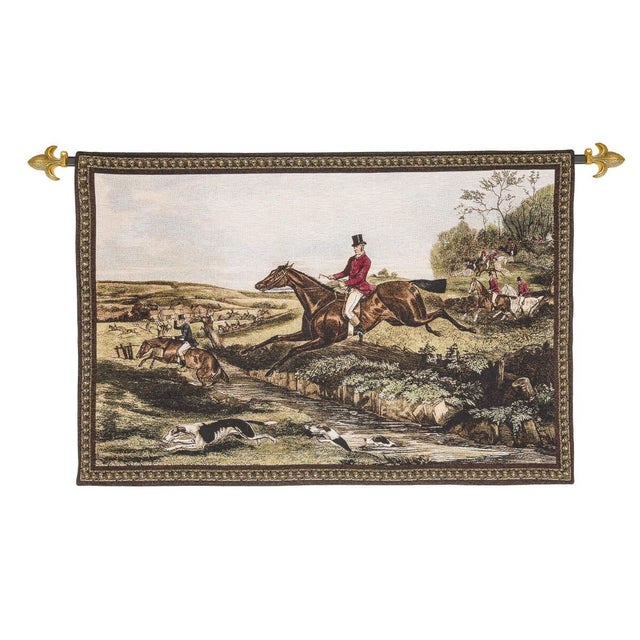 This beautiful tapestry is woven on a jacquard loom by skilled weavers, keeping alive the centuries old tradition of...