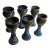 1970s Studio Pottery Wine Glasses- Set of 6 For Sale