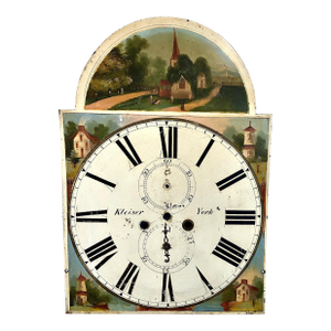 19th-Century Scenic Clock Face