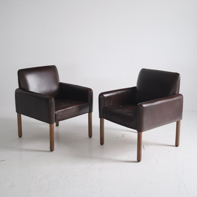 c. 1980s - good vintage condition with age appropriate wear to the leather and pine legs. See photos for details. We also...