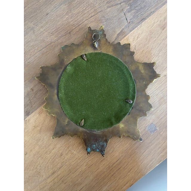 Solid Bronze Sunburst Wall Mirror, Paris For Sale - Image 10 of 12